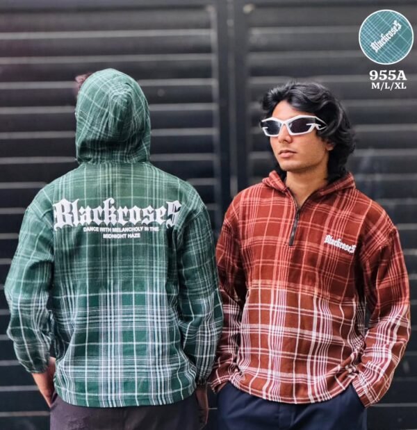 Blackroses Plaid Hoodie